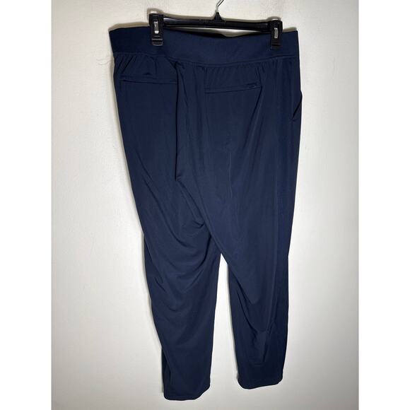 Athleta Navy Travel Pull On Pants Sz 14 - Picture 2 of 2
